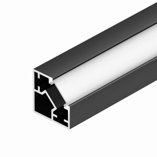 062894 Профиль SL-KUB-DISPLAY-2525-2000 ANOD BLACK (Arlight, Алюминий) 062894