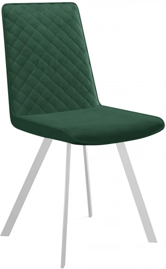 00-00062055 Стул 202 В10 GREEN, ножки белые Dikline 00-00062055