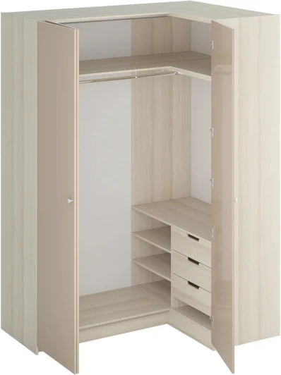 331521 Шкаф Uno угловой правый ОГОГО (арт.331521), (ЛДСП/Капучино)