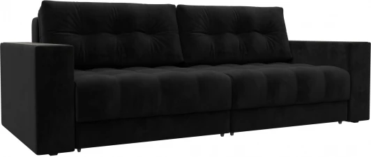 128392 Диван прямой с декором Лига-049 НПБ Лига Диванов (Велюр) арт.128392