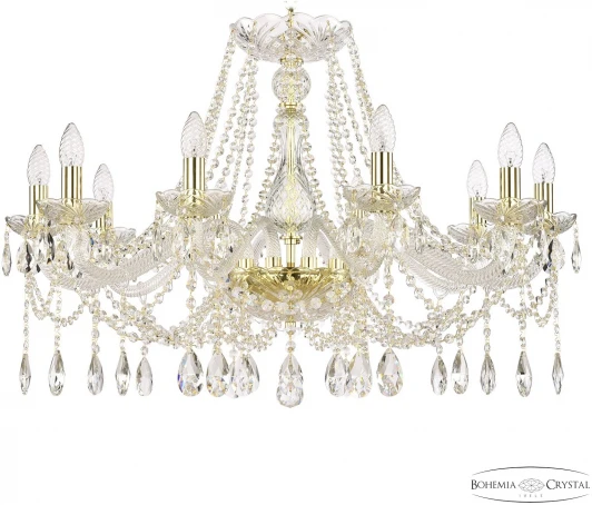 107/10/300 G Подвесная люстра Bohemia 107 107/10/300 G (220V, подвески, на цепи, подсвечник, свеча)