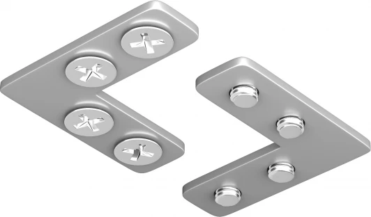 TRA034CL-SC-42S Соединитель угловой для шинопроводов Exility Gravity натяжного потолка, 2шт (магнитный) Maytoni Technical TRA034CL-SC-42S