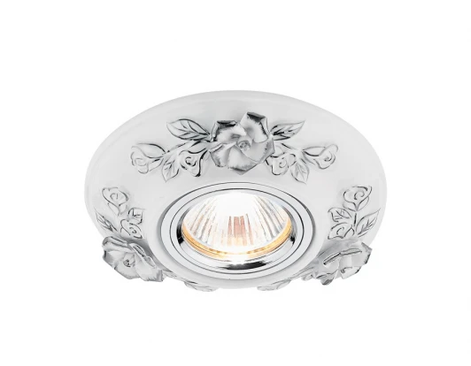 D5503 W/CH Встраиваемый точечный светильник Ambrella Дизайн С Узором И Орнаментом Гипс D5503 W/CH
