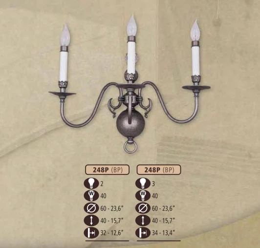 248P/3 BP Бра Riperlamp 248P 248P/3 BP