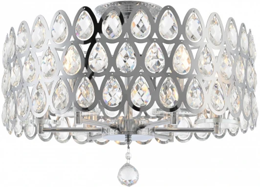 371019/6/50/490 CR Потолочная люстра хрустальная на штанге Arte Milano Sorrento-1019 371019/6/50/490 CR (220V)