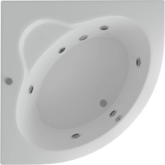 KAL146-0000005 Акриловая ванна Акватек Калипсо с гидромассажем и экраном