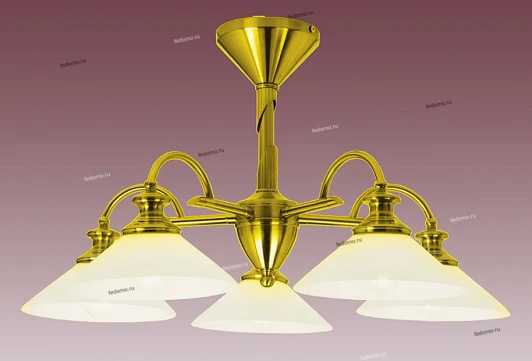 P-809/5B satin gold Потолочная люстра N-Light P-809 P-809/5B satin gold