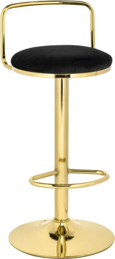 15681 Барный стул Woodville Lusia black / gold