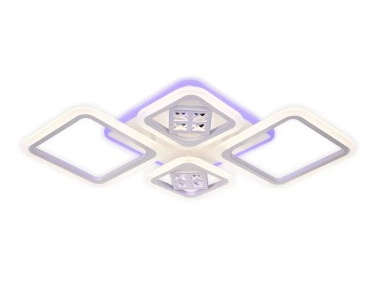 FA286 Потолочная люстра Ambrella Acrylica Ice FA286 (регулировка яркости, LED, 220V, пульт управления, управление смартфоном, умный дом - PC.Lamper)