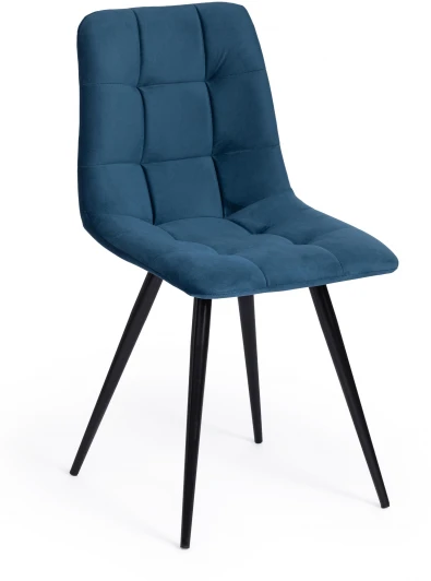 17245 Стул CHILLY (mod. 7095-1) ткань/металл, 45x53х88 см, высота до сиденья 50 синий barkhat 29/черный Tetchair 17245