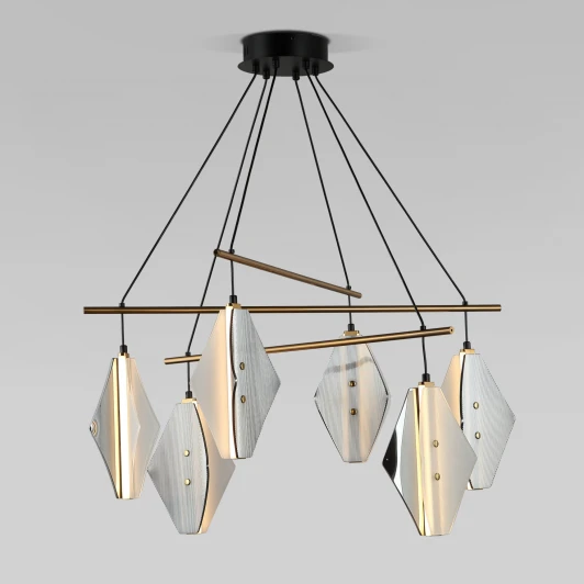 301054 LED латунь Подвесной светильник Eurosvet Glare 301054 LED латунь