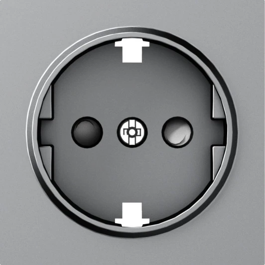 DE22040 Накладка для розетки Schuko с заземлением, со шторками 16A 250 В~ IP30 Donel A07 DE22040