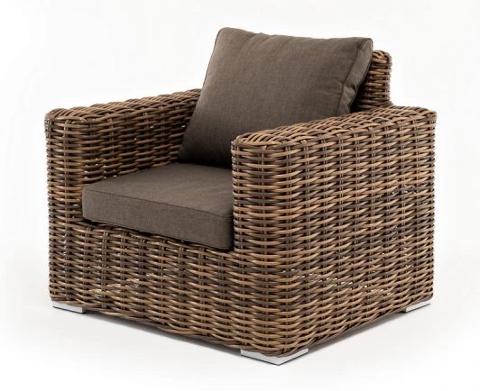 YH-C1616W-1 "Палермо" кресло из искусственного ротанга, цвет соломенный 4SIS арт.УТ-00006739