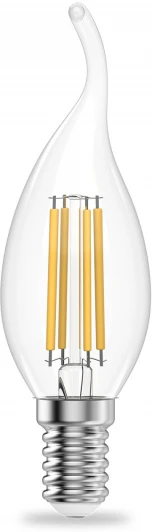 42118 Лампочка светодиодная филаментная Gauss Filament Elementary 42118 Свеча на ветру 8W 510lm 2700К Е14 LED