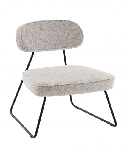 УТ000041263 Кресло Kate new ткань букле светло-серый Stool Group арт.УТ000041263