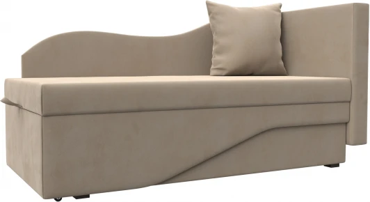 126116 Кушетка Гармония правая (Бежевый/Велюр) Лига Диванов арт.126116