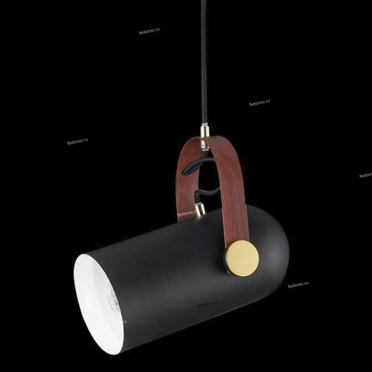 77033-1P BLACK Подвес Natali Kovaltseva, 1 плафон, черный с белым и коричневым