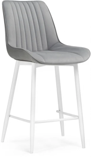 511176 Полубарный стул Woodville Седа К светло-серый / белый 511176