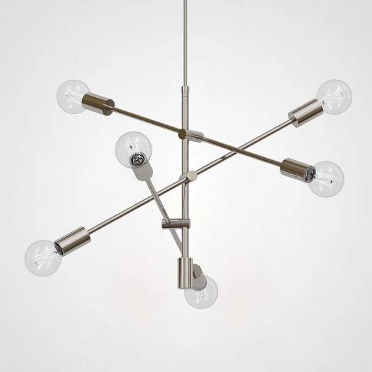 LARGE Подвесная люстра Mobile Chandelier - Large 6 Хром ImperiumLoft Large (191623-22) (220V, на проводе)