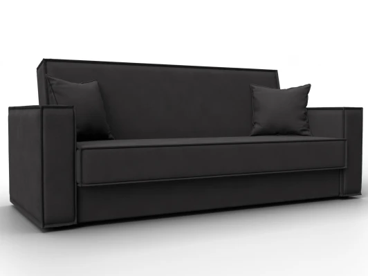 127460 Диван-книжка Куба (ДСП,ЛДСП/Пластик/Замша/Коричневый) Лига Диванов 127460