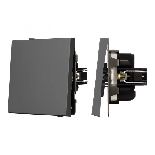 054581 Механизм выключателя одноклавишный проходной SWT-TENDO-MKP1-SFPL-GR (230V, 10A) (Arlight) 054581