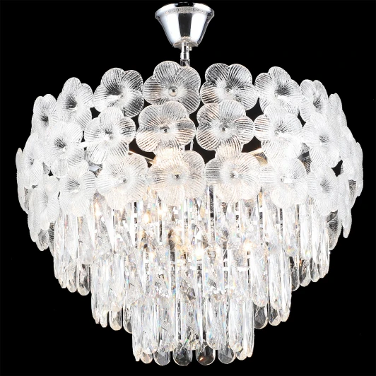 02447-0.4-06 CH Подвесная люстра хрустальная Reluce 02447-0.4-06 CH (220V, на цепи)