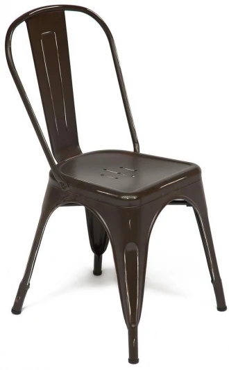 10695 Стул LOFT CHAIR (mod. 012) Tetchair (Металл/Коричневый) арт.10695