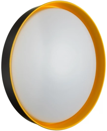 7711/DL Настенно-потолочный светильник Sonex Tuna Yellow 7711/DL пластик/белый/желтый LED 48Вт 4000К D400 IP43