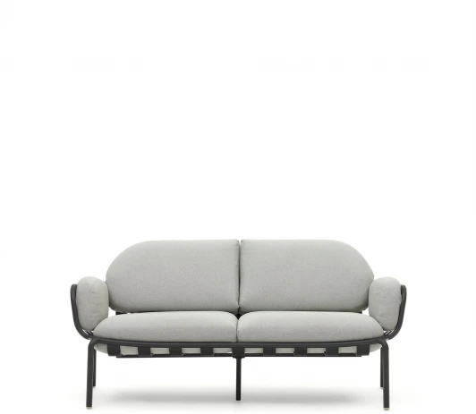 157381 Joncols уличный алюминиевый 2-местный диван серого цвета 165 см La Forma (ex Julia Grup) арт.157381