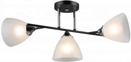 MD.2142-3-S-BK+CH Потолочная люстра на штанге Imex MD.2142-3-S-BK+CH