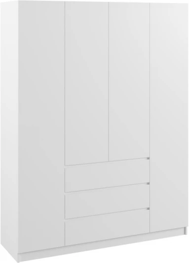 520852 Шкаф Woodville Мадера ЛДСП белый 520852