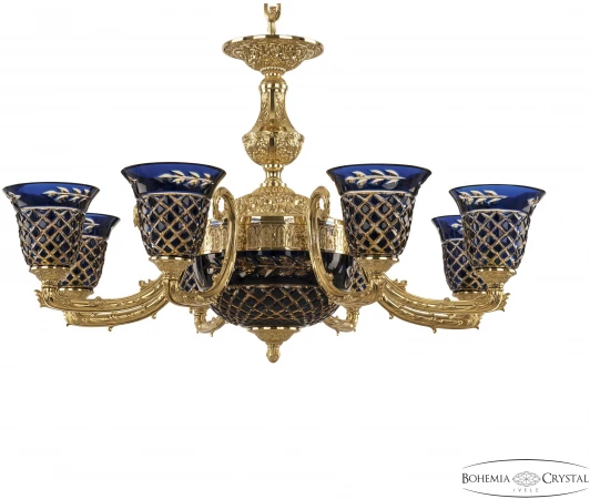 71212P/8/210 G P2 U Amber-Blue/H-1J Подвесная люстра Bohemia Florence 71212P/8/210 G P2 U Amber-Blue/H-1J