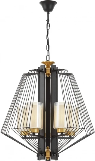LDP 1244-5 BK+MD Подвесная люстра Lumina Deco Canti LDP 1244-5 BK+MD (220V, на цепи)