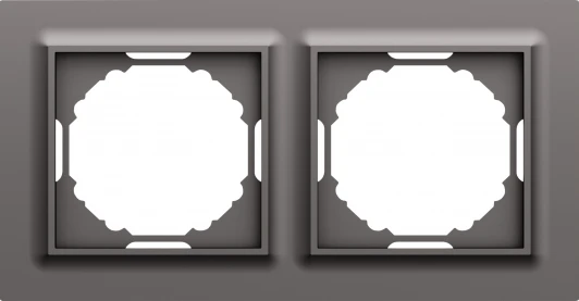 DEW21245 Рамка 2-я, Wave матовый титан Donel A07 DEW21245