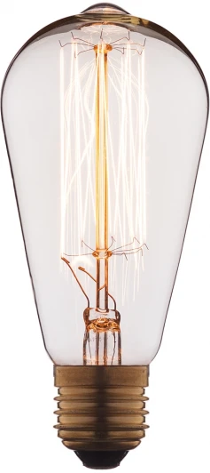 1008 Ретро лампочка накаливания Эдисона E27 60 Вт теплое желтое свечение Loft It 1008 1008
