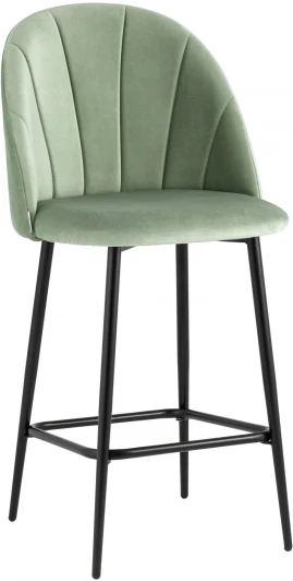 УТ000034611 Стул полубарный Stool Group Логан велюр фисташковый УТ000034611