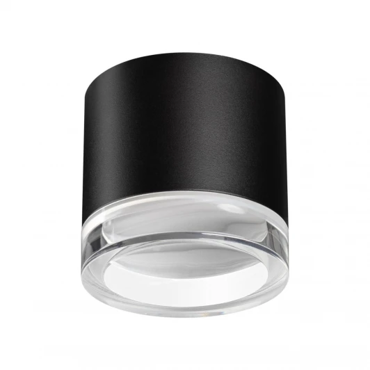 371030 Светильник накладной Novotech Gem 371030 черный IP20 GX53 12Вт 220-240V