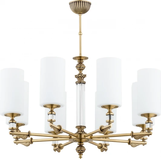 MER-ZW-8(P) Потолочная люстра на штанге Kutek Merano-szklany Klosz MER-ZW-8(P) (220V)