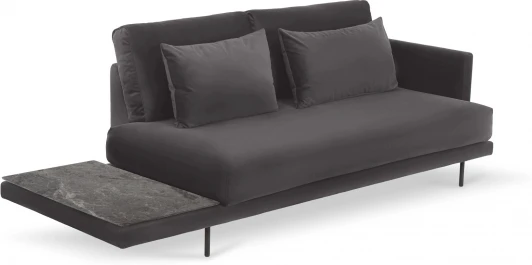 809979 Кушетка Ricadi ОГОГО (арт.809979), (Ткань/Темно-серый,Темно-серый)