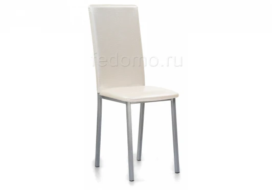 454010 Стул Woodville на металлокаркасе Bozanak жемчуг / крокодил искусственная кожа / светлый мусс 454010