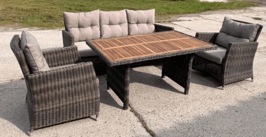 AFM-308A Brown Комплект мебели с диваном Afina AFM-308A Brown