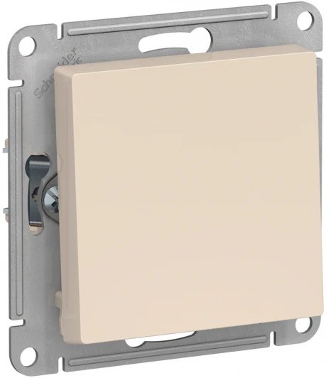 ATN000211 Выключатель встраиваемый одноклавишный (бежевый) Systeme Electric AtlasDesign ATN000211