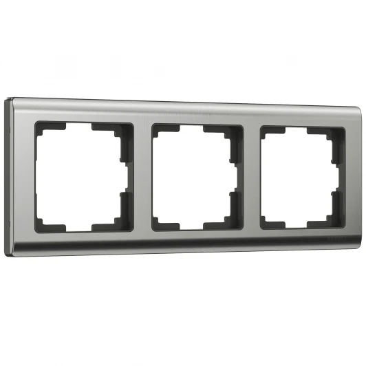 W0031602 Рамка на 3 поста Metallic (глянцевый никель) Werkel W0031602 (a051001)