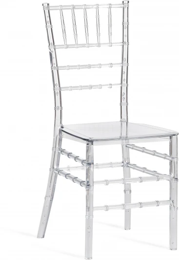 21371 Стул CHAVARI (mod. 101) / 1 шт. в упаковке (Пластик /Прозрачный)