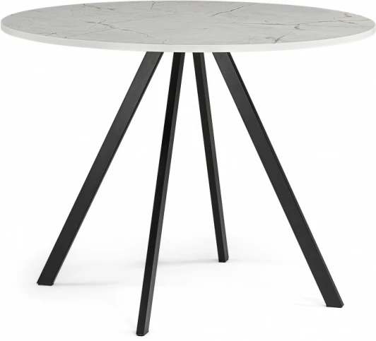 611364 Стол деревянный Woodville Баргел 90х90х75 оникс / черный арт.611364