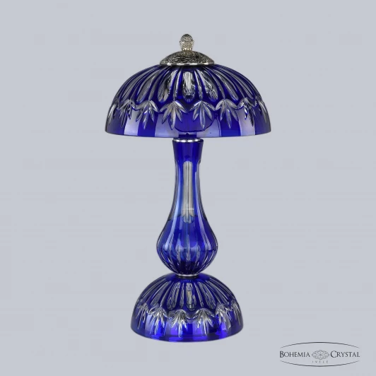 1370L/3/25 Ni Clear-Blue/H-1I Интерьерная настольная лампа Bohemia 1370 1370L/3/25 Ni Clear-Blue/H-1I