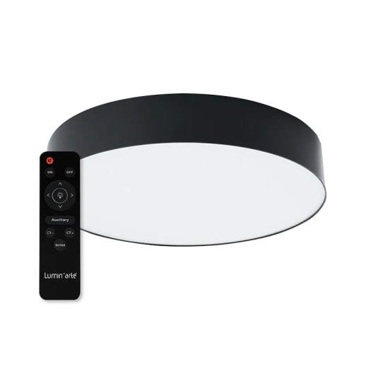 CLL56 Светодиодный светильник потолочный 60W CCT 3000-6500K с ПДУ черный матовый Lumin'arte Macaron CLL56