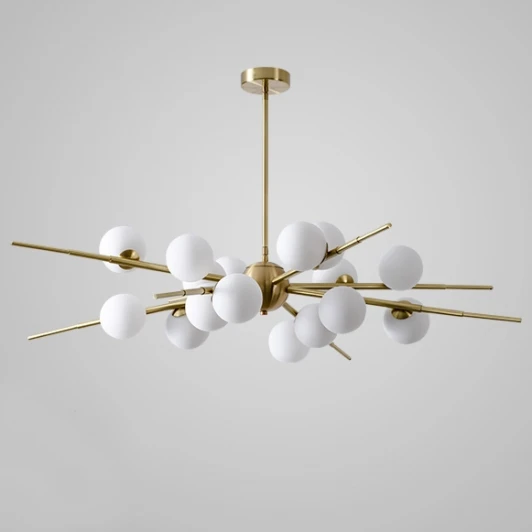 40.2724-0 Потолочная люстра на штанге Cherry Bomb 16 Balls Gold ImperiumLoft 40.2724-0 (148018-22) (220V, шар)