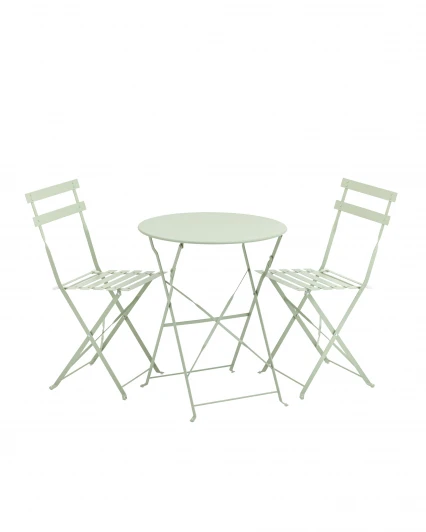 УТ000036325 Комплект стола и двух стульев Бистро светло-зеленый Stool Group УТ000036325