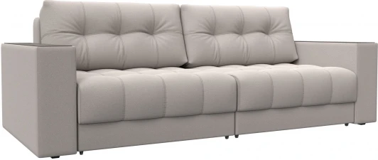 128412 Диван прямой с декором Лига-049 НПБ Лига Диванов (Замша) арт.128412